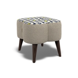 Orla Kiely Daisy Small Footstool - House Plain Fabric - thumbnail 5