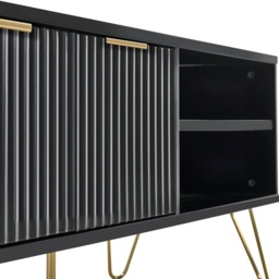 Julian Bowen Murano TV Unit - Matt Black - thumbnail 6
