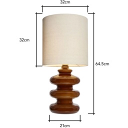 BHS Annabelle Wobble Table Lamp - Cognac - thumbnail 4