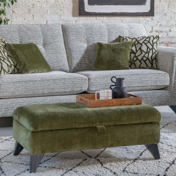 Liberty Legged Ottoman Footstool - Fabric Grade SE - image 1