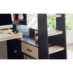 Julian Bowen Blaze Gaming Bunk Bed - Black and Pale Wood - thumbnail 6