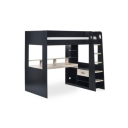 Julian Bowen Blaze Gaming Bunk Bed - Black and Pale Wood - thumbnail 2
