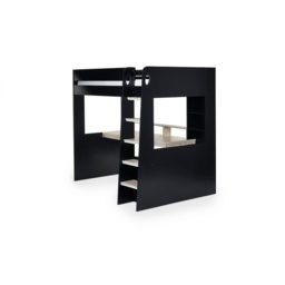 Julian Bowen Blaze Gaming Bunk Bed - Black and Pale Wood - thumbnail 3