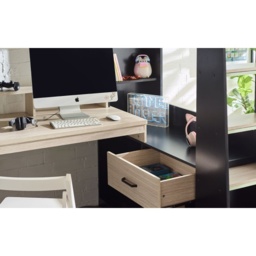Julian Bowen Blaze Gaming Bunk Bed - Black and Pale Wood - thumbnail 7