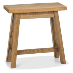 Brandon Rustic Oak Rectangular Side Table - thumbnail 2