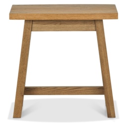 Brandon Rustic Oak Rectangular Side Table - thumbnail 3