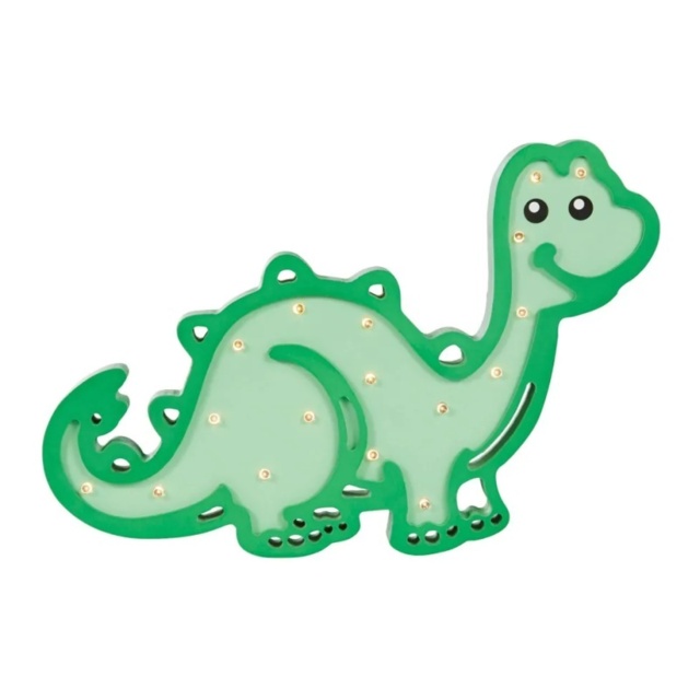 BHS Glow Wooden Dino Table Light - Green - image 1