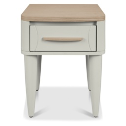 Delta Scandi Oak and Soft Grey 1 Drawer Nightstand - thumbnail 2