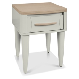 Delta Scandi Oak and Soft Grey 1 Drawer Nightstand - thumbnail 4