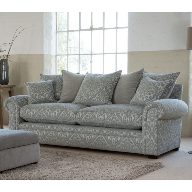Parker Knoll Amersham Pillow Back Large 2 Seater Sofa - Fabric Grade A