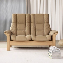 Stressless Windsor 2 Seater High Back Recliner Sofa - Noblesse Leather - thumbnail 1