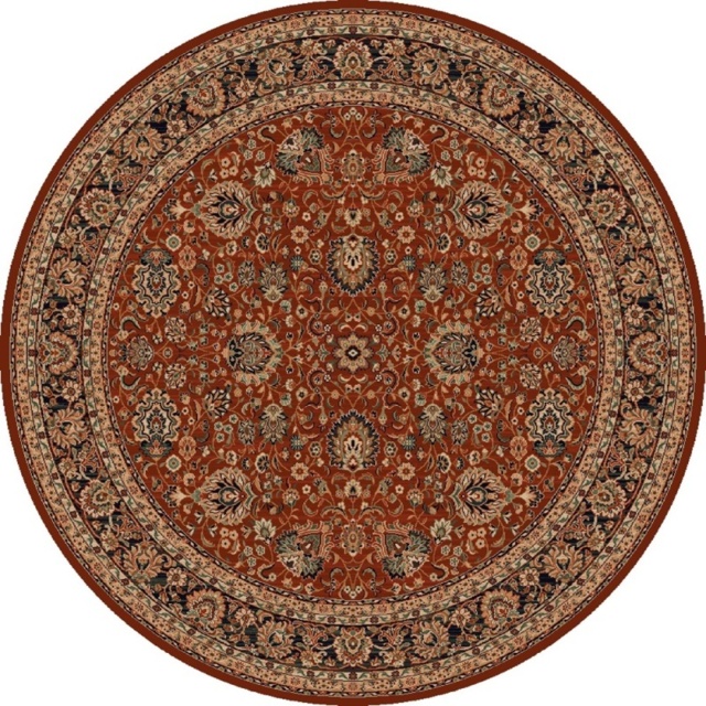 Mastercraft 4362/300 Kashqai Round Rug - Red - 200cm Circle
