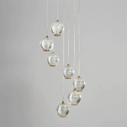 BHS Rimi Acrylic 7 Ball Cascading Ceiling Light - thumbnail 2