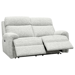 G Plan Hardy 2 Seater Fabric Recliner Sofa - Fabric Grade B - Double Electric With Headrest and Lumbar - With Heated Seats