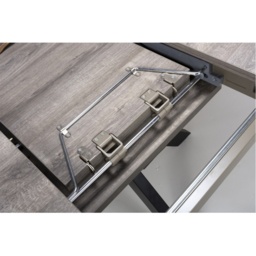 Phoenix 120cm/160cm Extending Dining Table - Grey - thumbnail 5