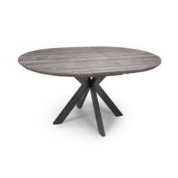 Phoenix 120cm/160cm Extending Dining Table - Grey - thumbnail 2