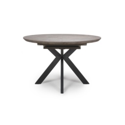 Phoenix 120cm/160cm Extending Dining Table - Grey - thumbnail 3
