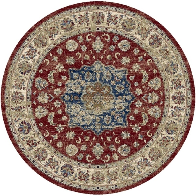 Mastercraft 057-0559/1464 Da Vinci Round Rug - Red - 200cm Circle - image 1