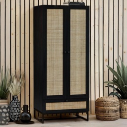 Julian Bowen Padstow Wardrobe - Black - thumbnail 1