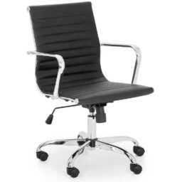 Julian Bowen Gio Office Chair - Black and Chrome