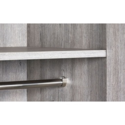Julian Bowen Bali 2 Door 1 Drawer Wardrobe - Grey Oak - thumbnail 7