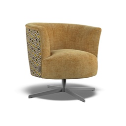 Orla Kiely Lily Swivel Chair - House Plain Fabric - thumbnail 5