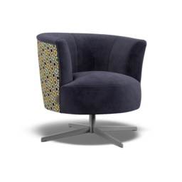 Orla Kiely Lily Swivel Chair - House Plain Fabric - thumbnail 4