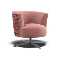 Orla Kiely Lily Swivel Chair - House Plain Fabric - thumbnail 3