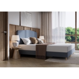Tempur Form Spring Static Bed with Headboard - Super King - 180cm x 200cm - Misty Grey - Classic Headboard - thumbnail 1