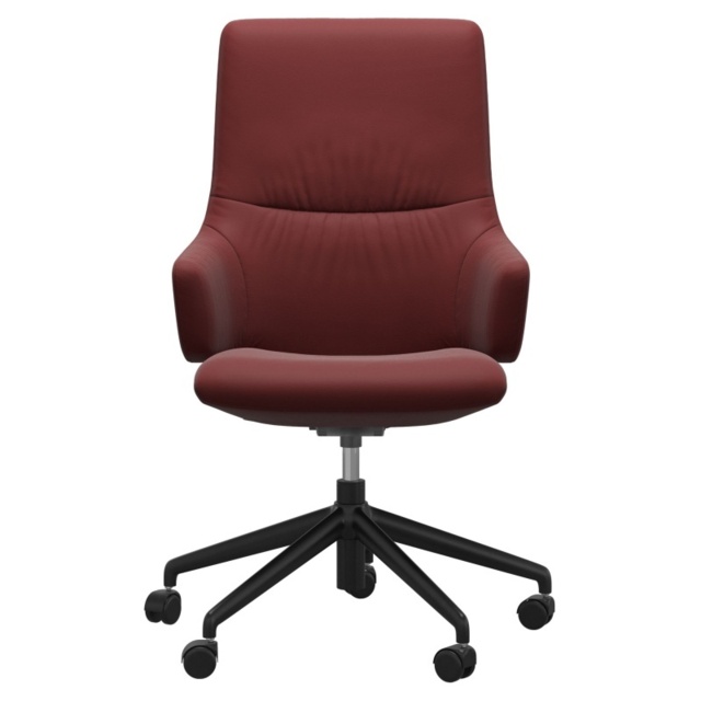 Stressless Mint High Back Home Office Chair With Arms - Paloma Leather - image 1