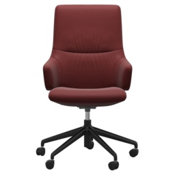 Stressless Mint High Back Home Office Chair With Arms - Paloma Leather - thumbnail 1