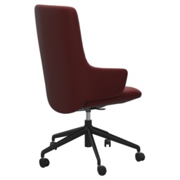 Stressless Mint High Back Home Office Chair With Arms - Paloma Leather - thumbnail 2
