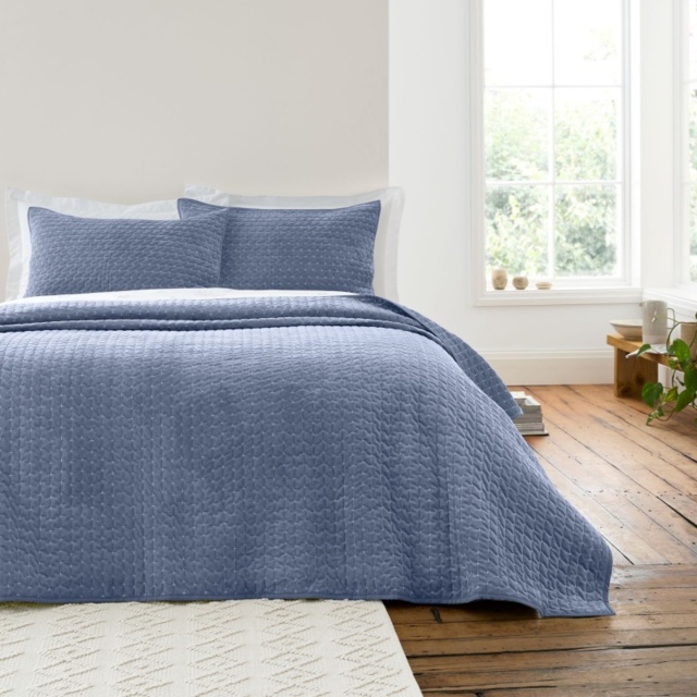Bianca Attica Bedspread - Blue - image 1