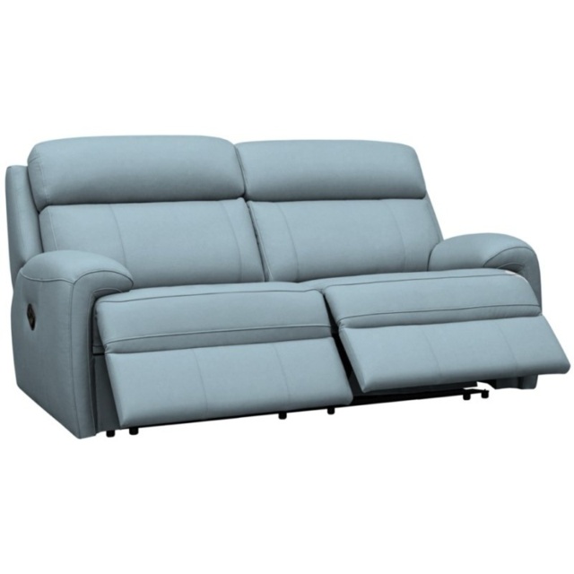 G Plan Hardy 3 Seater Leather Recliner Sofa - Leather Grade P - Double Electric With Headrest and Lumbar - Without Heated Seats - image 1