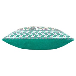 Paoletti Mentera Cushion 50cm - Oasis Green/Lilac - thumbnail 4