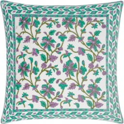 Paoletti Mentera Cushion 50cm - Oasis Green/Lilac - thumbnail 2