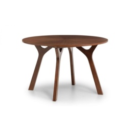 Julian Bowen Huxley 120cm Dining Table - Walnut - thumbnail 2