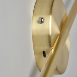 BHS USB-C Rechargeable Wall Light - Brass - thumbnail 4