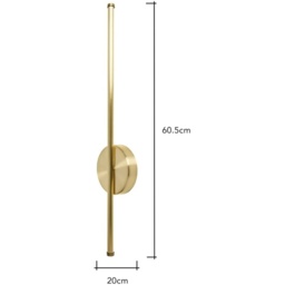 BHS USB-C Rechargeable Wall Light - Brass - thumbnail 5