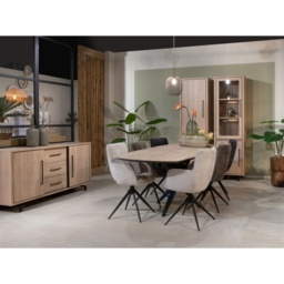 Amsterdam Danish Oval Fixed Dining Table - L 160cm x W 92cm - Group 2 - thumbnail 2