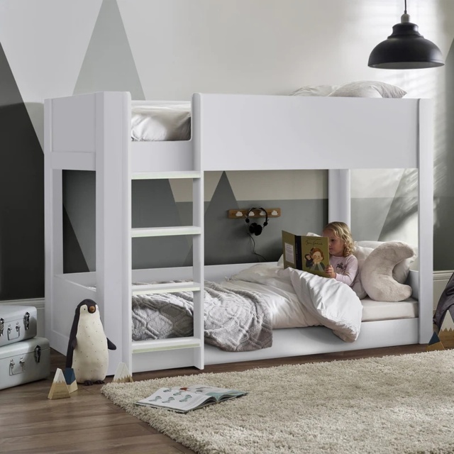 Julian Bowen Solomon Bunk Bed - White - image 1