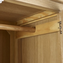 Julian Bowen Memphis 2 Door 1 Drawer Wardrobe - Limed Oak - thumbnail 6