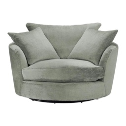 Freddie Fabric Cuddler Swivel Chair - Fabric Grade C - thumbnail 4
