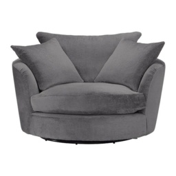 Freddie Fabric Cuddler Swivel Chair - Fabric Grade C - thumbnail 3