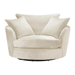 Freddie Fabric Cuddler Swivel Chair - Fabric Grade C - thumbnail 5