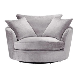Freddie Fabric Cuddler Swivel Chair - Fabric Grade C - thumbnail 2