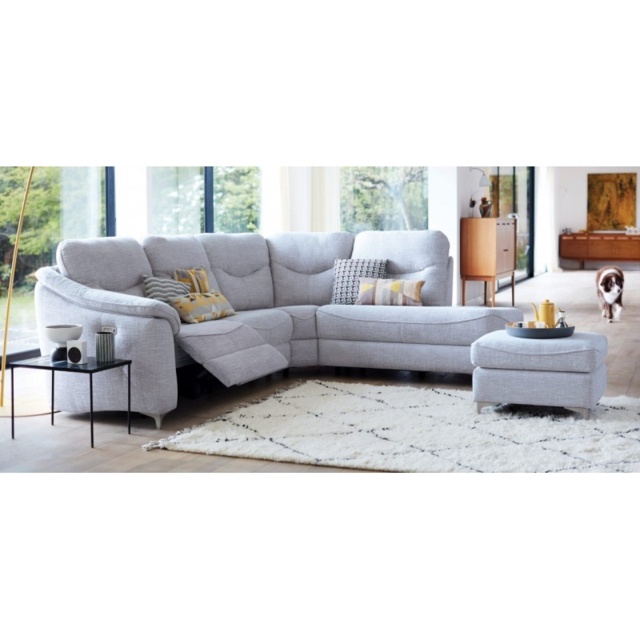 G Plan Jackson 4 Seater Recliner Chaise Corner Sofa - Fabric Grade W - Manual LHF - image 1