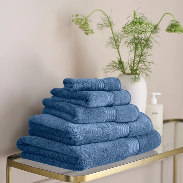 Christy Supreme Bathroom Towel - Deep Sea Blue - Face - image 1