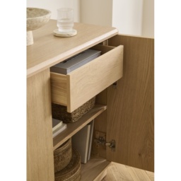 Louisiana 3 Door Large Sideboard - Oak - thumbnail 4