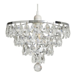 BHS Elsa Easyfit Light Shade 30cm - Chrome - thumbnail 2
